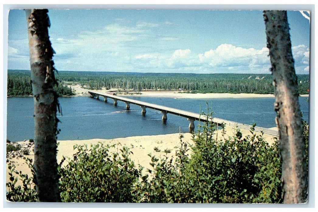 1986 Sept-Iles Pont De La Riviere Moisie Quebec Canada Vintage Postcard