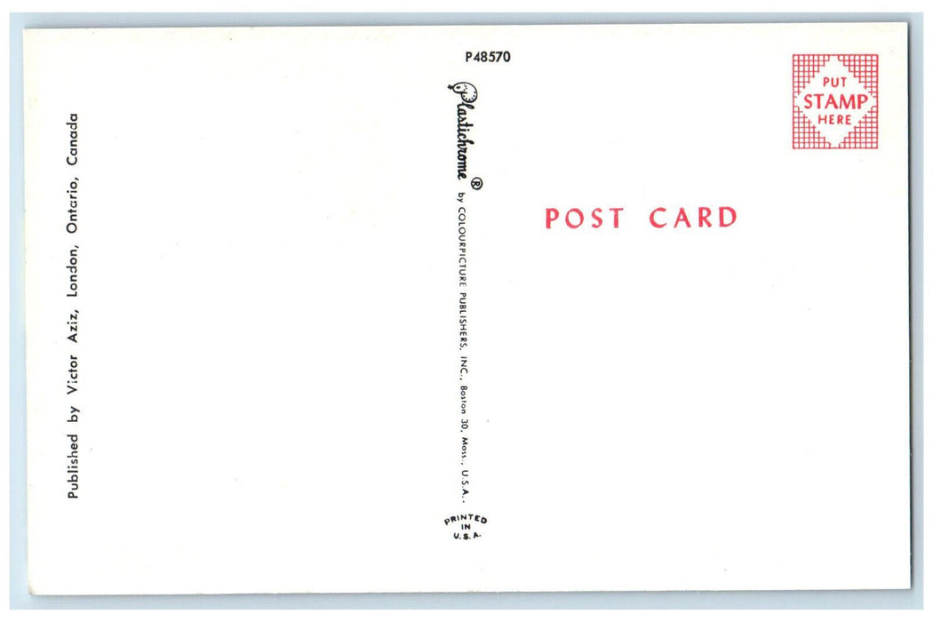 c1960's Park Woolworth Co. Street Chatham Ontario Canada Multiview Postcard