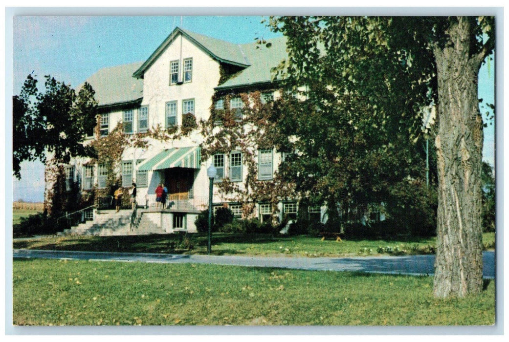 c1950's Administration Building Kingsway College Oshawa Canada Postcard