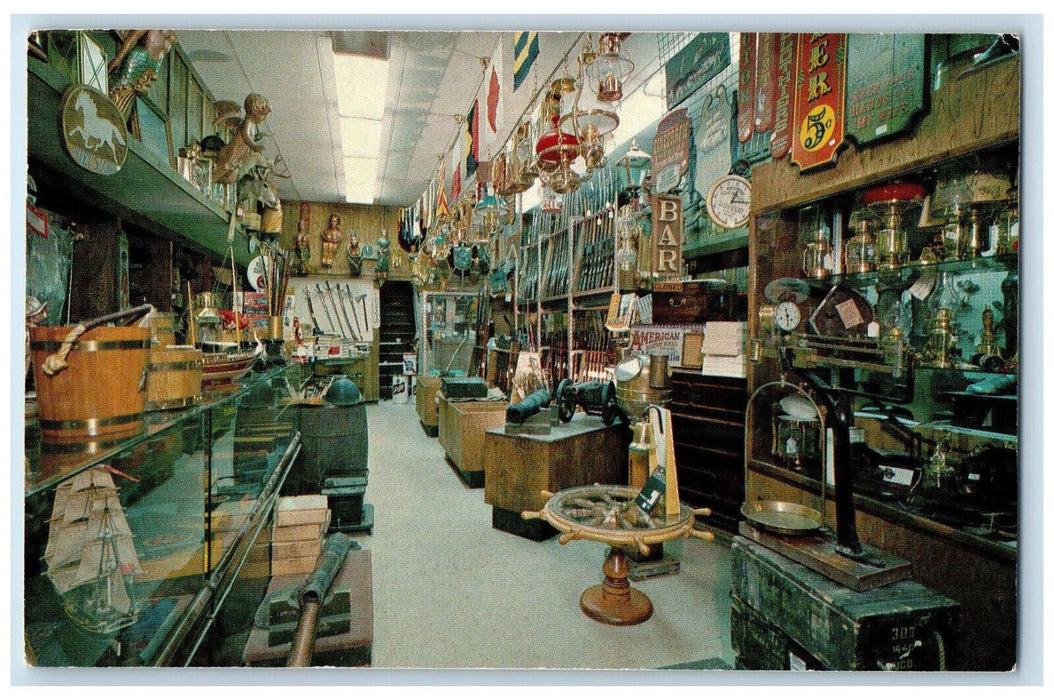c1960's Lever Arms Service Lever Antiques Vancouver BC Canada Postcard