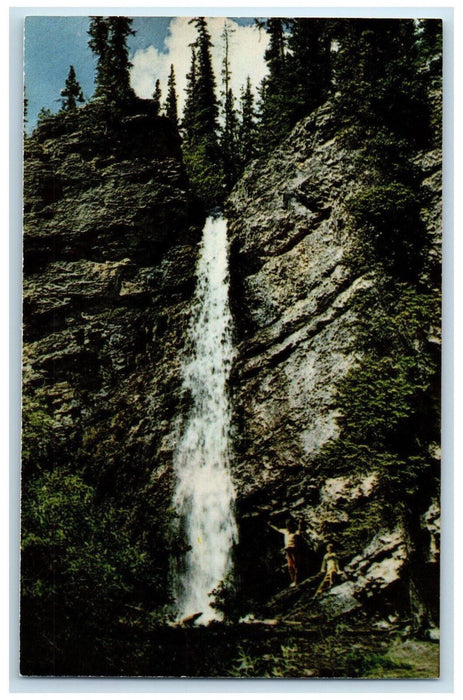 c1950's Peterson Falls Alaska Highway Bracebridge Ontario Canada Postcard