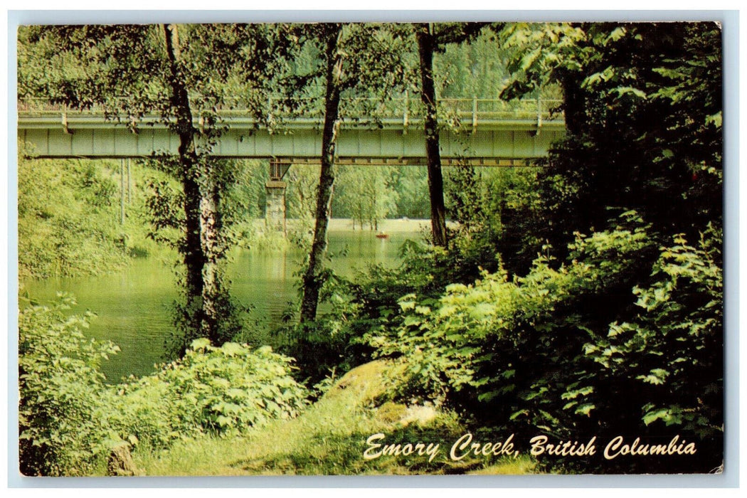 c1950's River Bridge at Emory Creek Yale British Columbia Canada Postcard