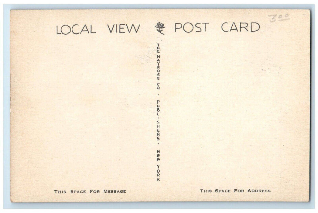 c1940 Collingswood High School Gymnasium Field Collingswood New Jersey Postcard