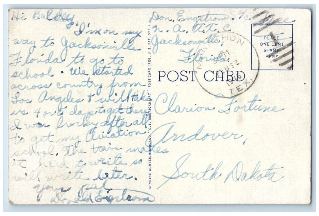 1946 San Diego Arizona Eastern Railway Carriso Gorge Train California Postcard