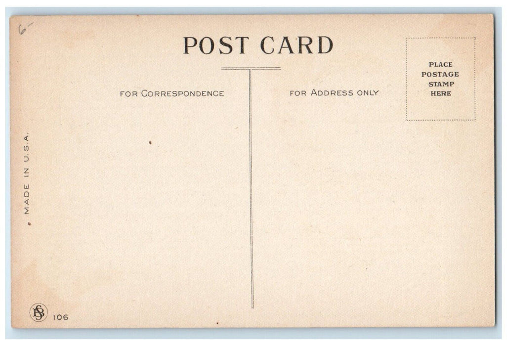 c1910's Dutch Kids Humor Fighting House Unposted Antique Postcard