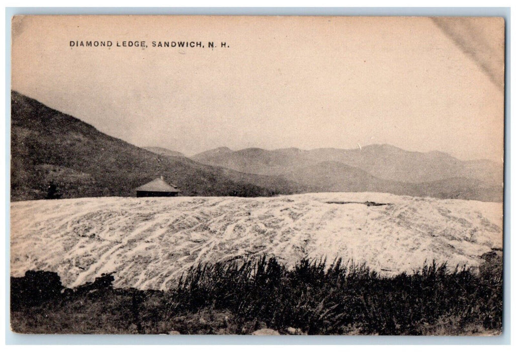 c1930's View Of Diamond Ledge Sandwich New Hampshire NH Posted Vintage Postcard