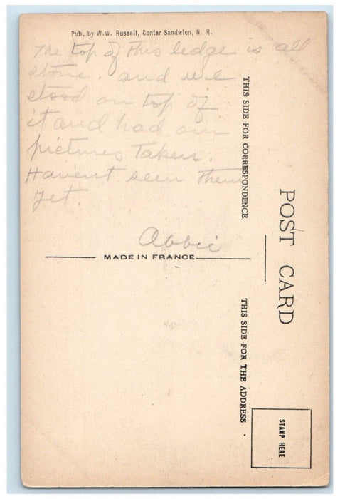 c1930's View Of Diamond Ledge Sandwich New Hampshire NH Posted Vintage Postcard