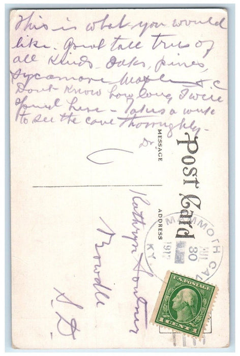 c1910's The Bridal Altar Mammoth Cave Kentucky KY Posted Antique Postcard