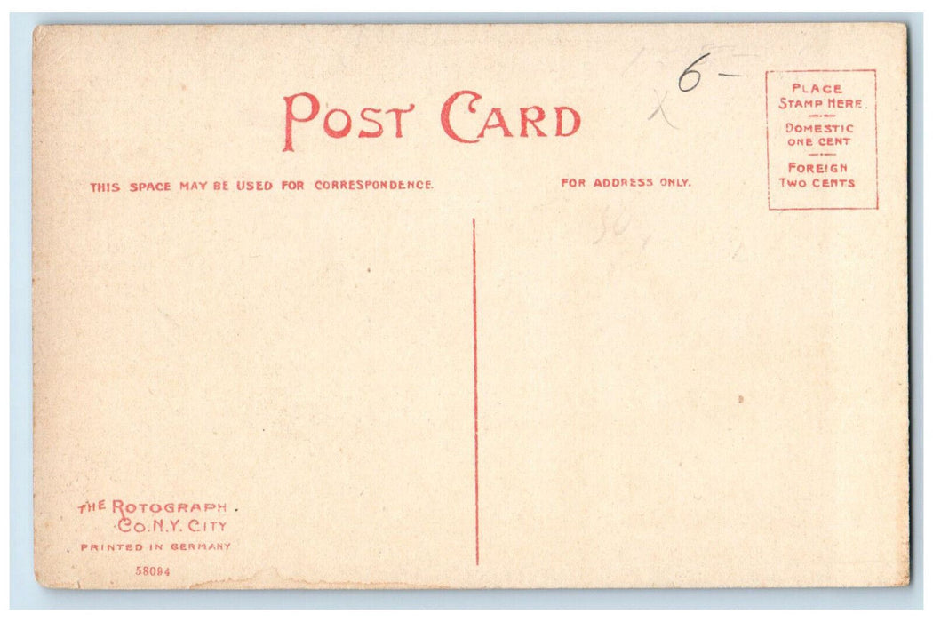 c1910 Entrance to Town Hall Pepperell Massachusetts MA Rotograph Co Postcard