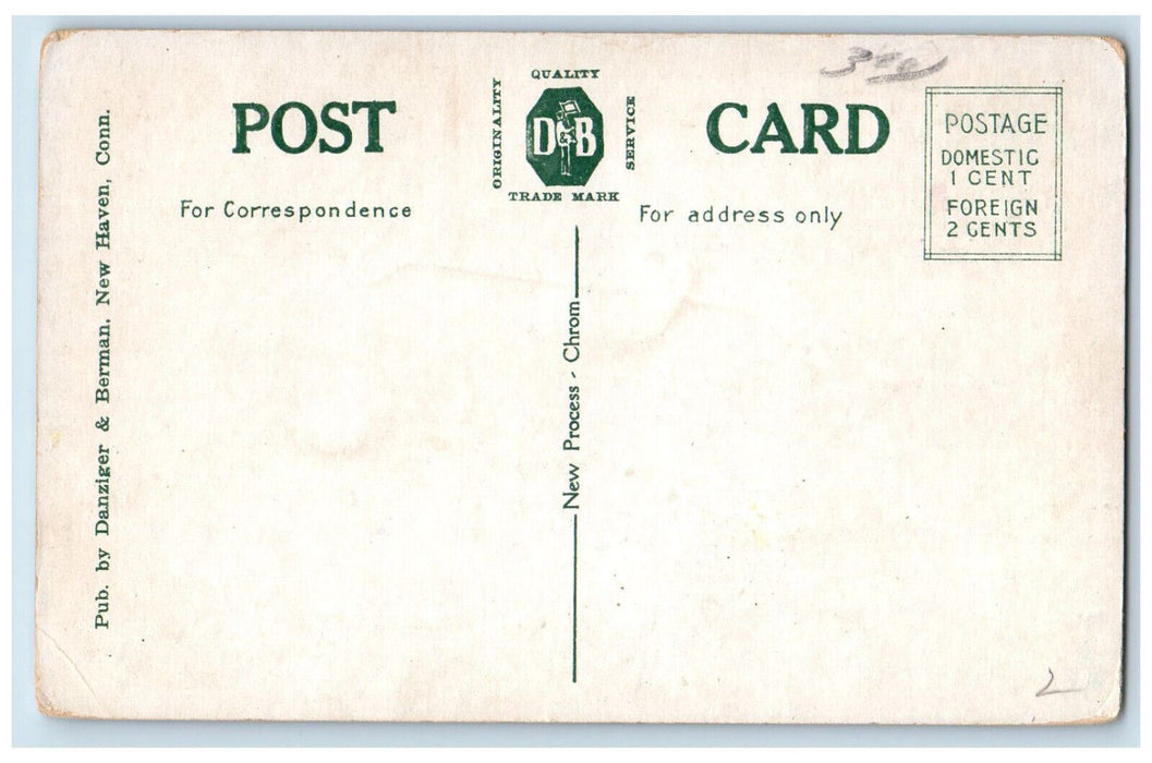 c1910 Wheeler Memorial Library Orange Massachusetts MA Antique Postcard