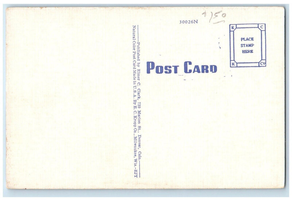 c1940 Mary Reed Library University Of Denver Exterior Denver Colorado Postcard