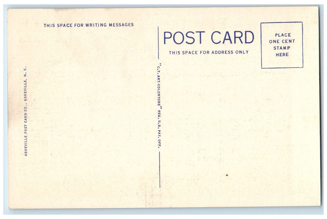 c1940's Bristol Hall Memorial Chapel to Right King College Bristol TN Postcard