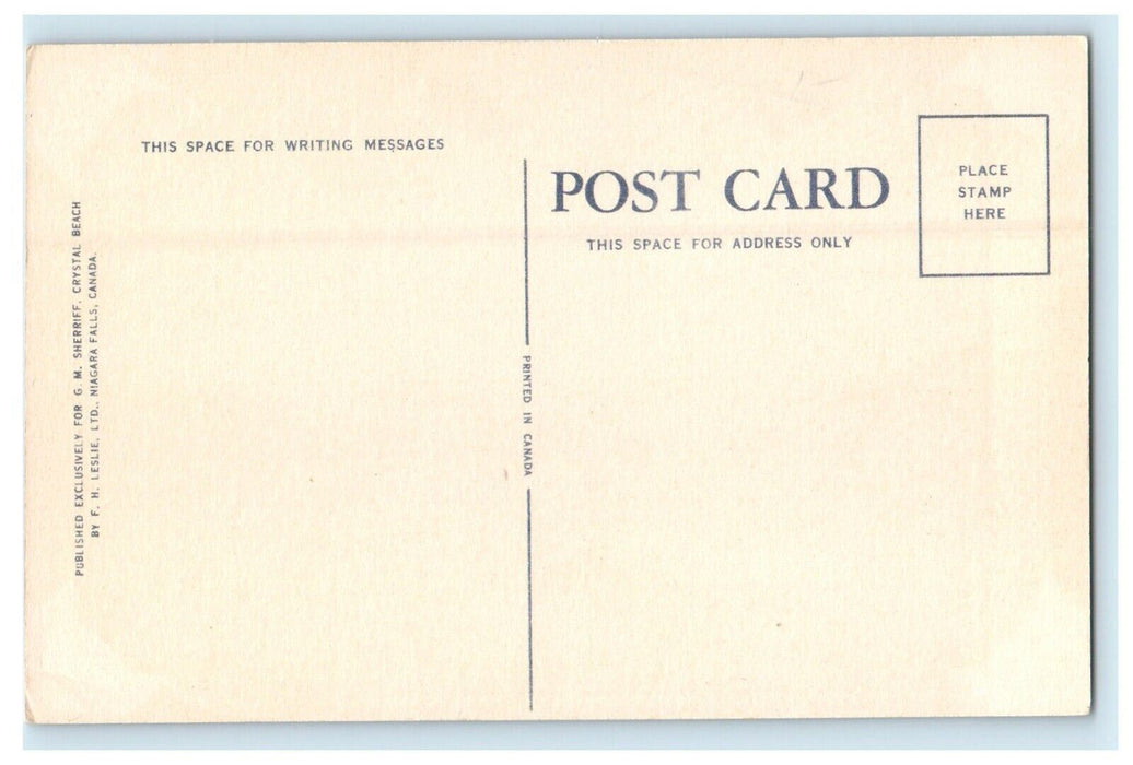 New Comet Coaster Crystal Beach Ontario Canada Unposted Vintage Postcard