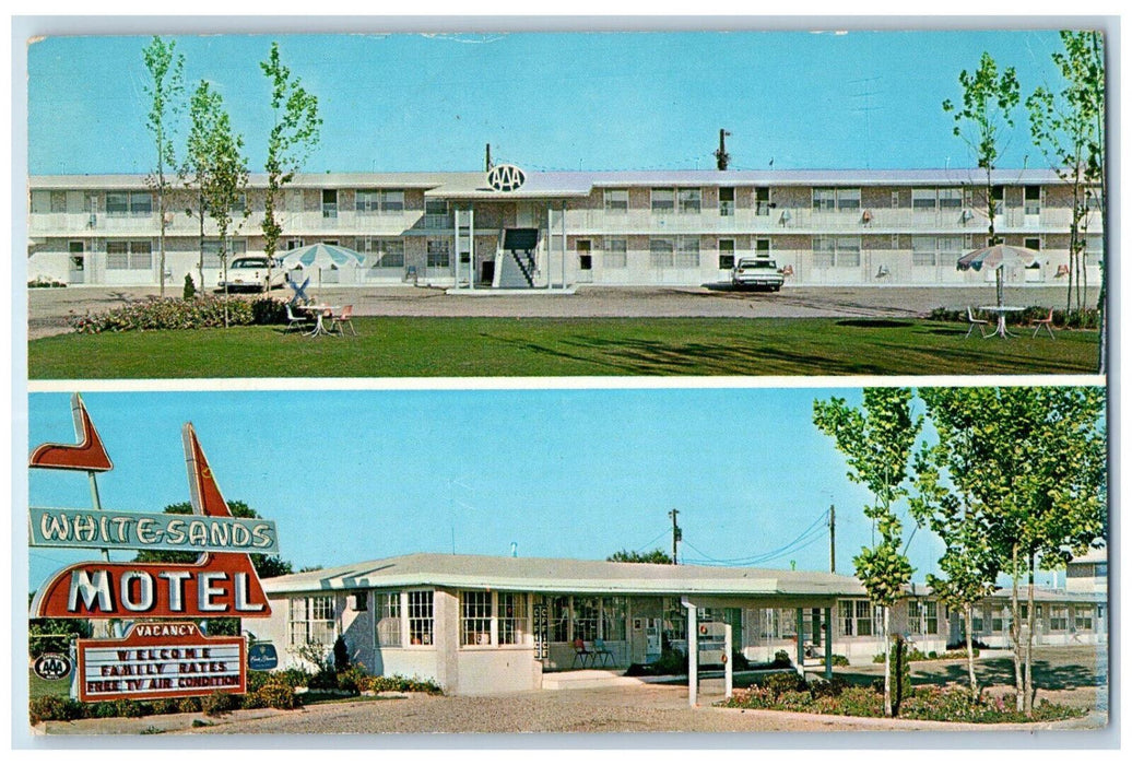 1962 White Sands Motel Lebanon Missouri MO Vintage Posted Multiview Postcard