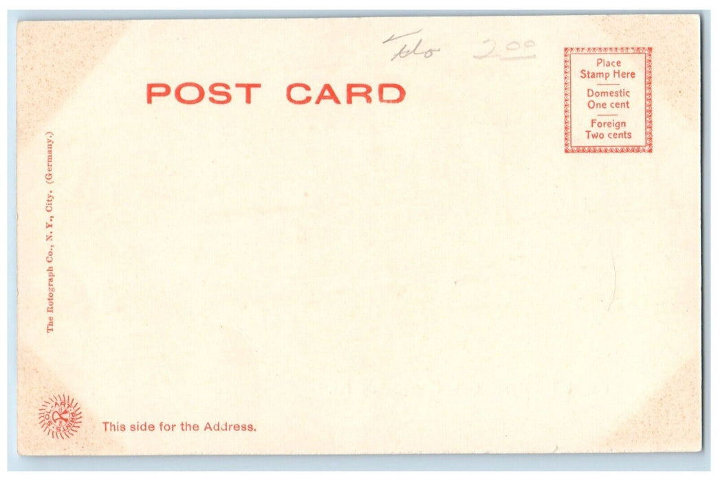 c1905 Beach Club Exterior Building Field Garden Palm Beach Florida FL Postcard