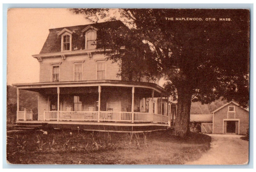 c1950's The Maplewood Otis Massachusetts MA Vintage Unposted Postcard