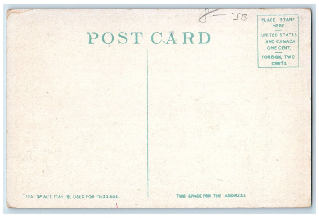c1930's Trolley Car Main Street Masonic Hall Orange Massachusetts MA Postcard