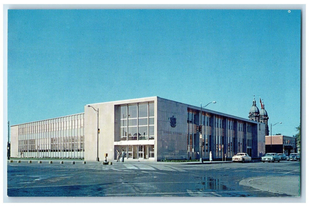 c1950's The Federal Building Chatham Ontario Canada Vintage Postcard