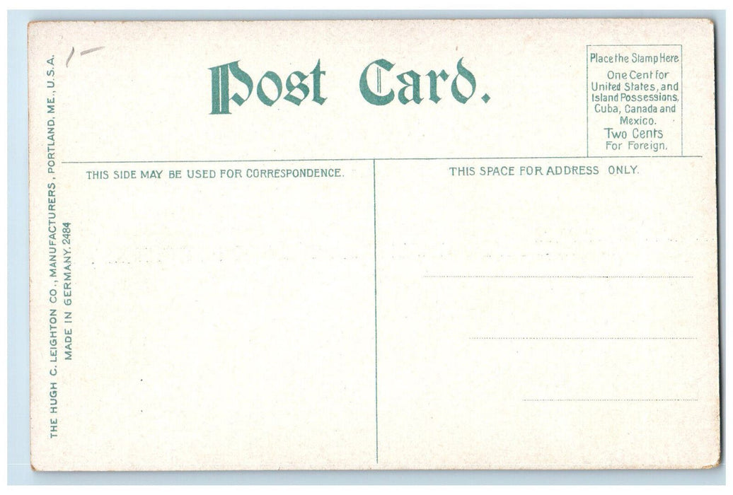 c1910 The Rift Entrance to Lake of Isles Between Canada and US Postcard
