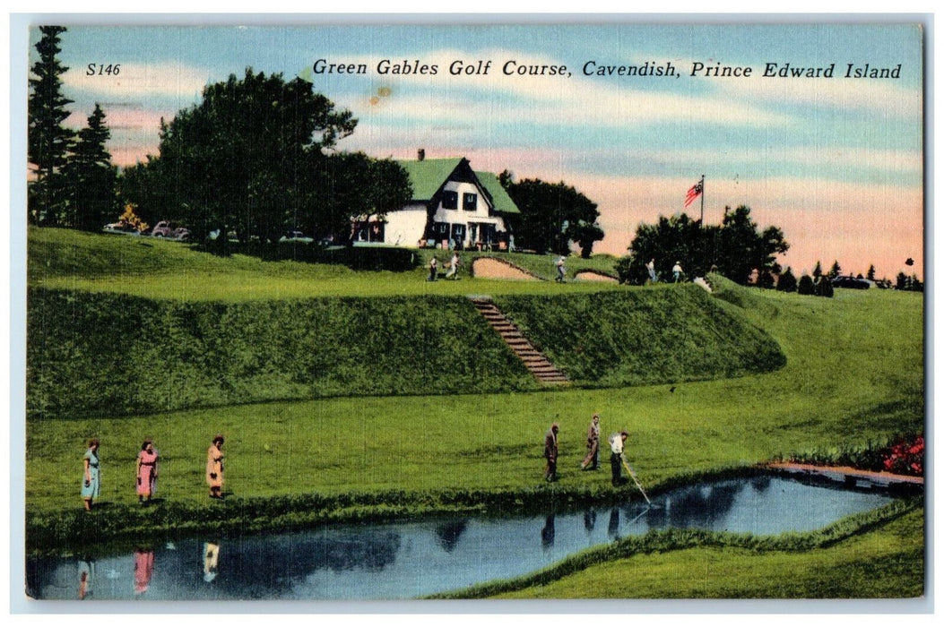 1957 Green Gables Golf Course Cavendish Prince Edward Island Canada Postcard