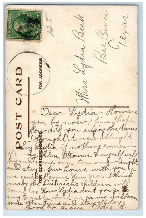 c1910's Cute Cat Kittens The Lid Is On Here Bee Cave Texas TX Antique Postcard
