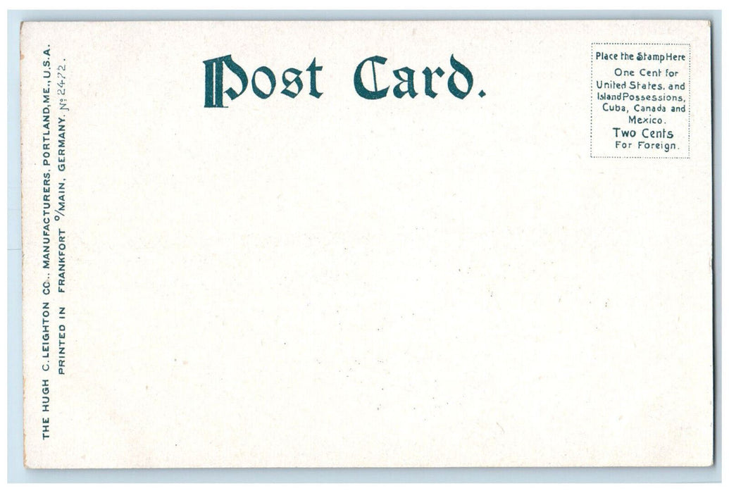 View Of A Pond Near Lenox Station Lee Massachusetts MA, Mountain Scene Postcard
