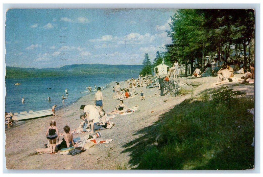 La Plage De Cabano Sur Les Bords Du Lac Temiscouata Canada Longueuil PQ Postcard