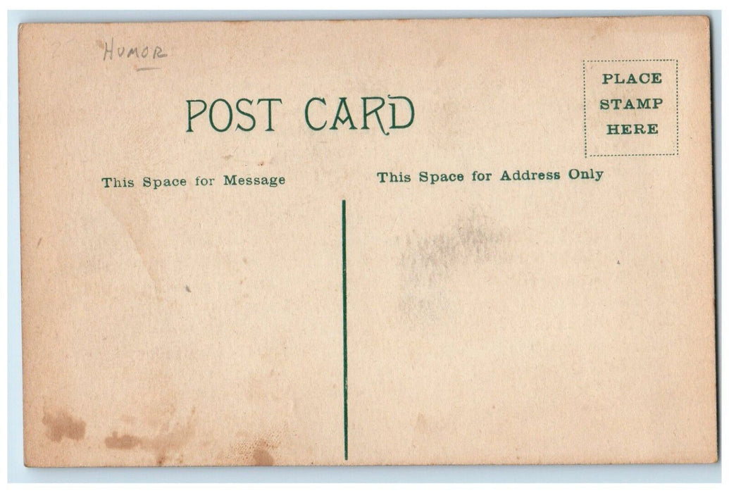 c1910's Valentine Story Young Man Engaged To A Lady Humor Antique Postcard