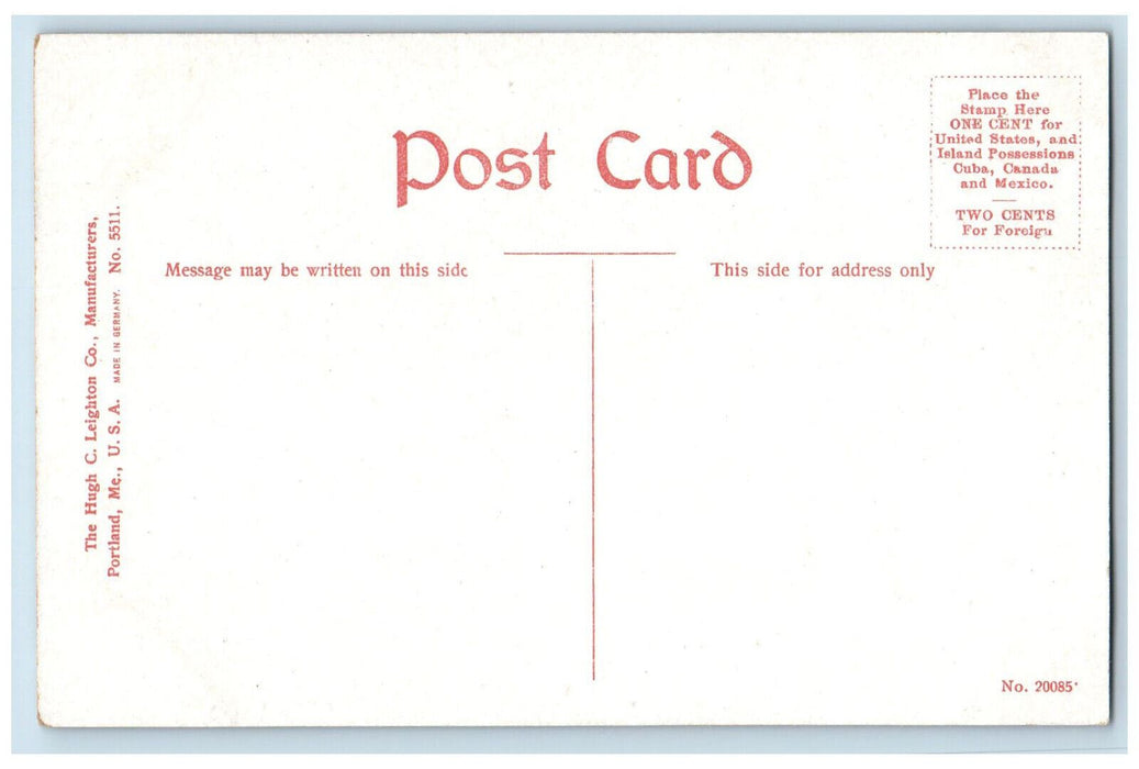 Riverside Drive Dirt Road Tree-lined Great Barrington Massachusetts MA Postcard