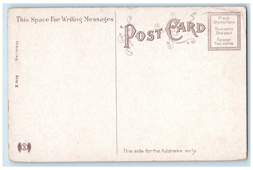 c1910's Library Clark University Worcester Massachusetts MA Antique Postcard