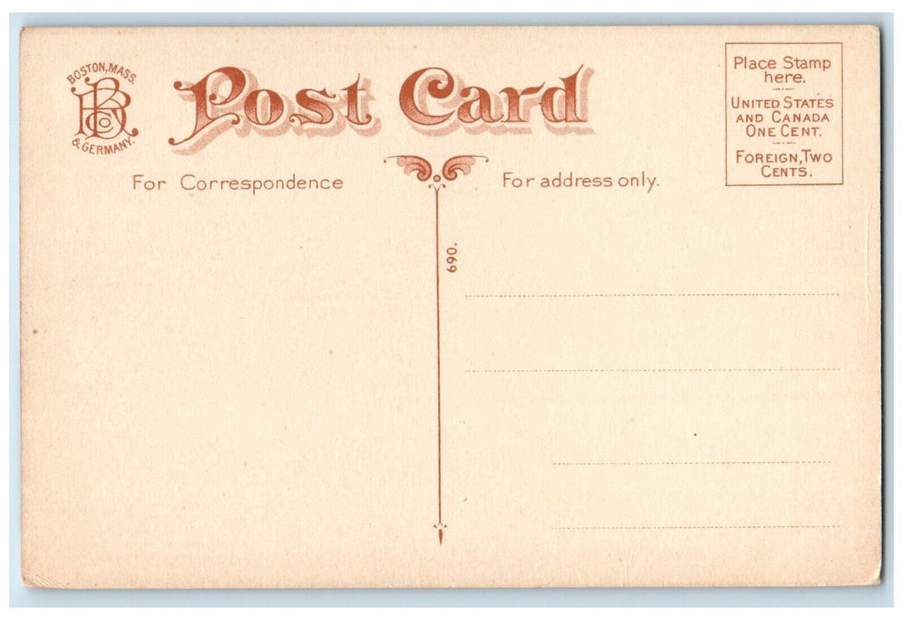 c1910's View Of Clark University Building Worcester Massachusetts MA Postcard