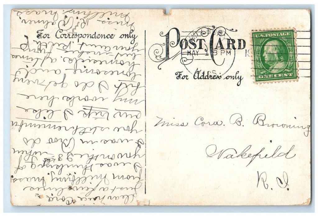 1912 Crompton & Knowles Loom Works Building Worcester Massachusetts MA Postcard