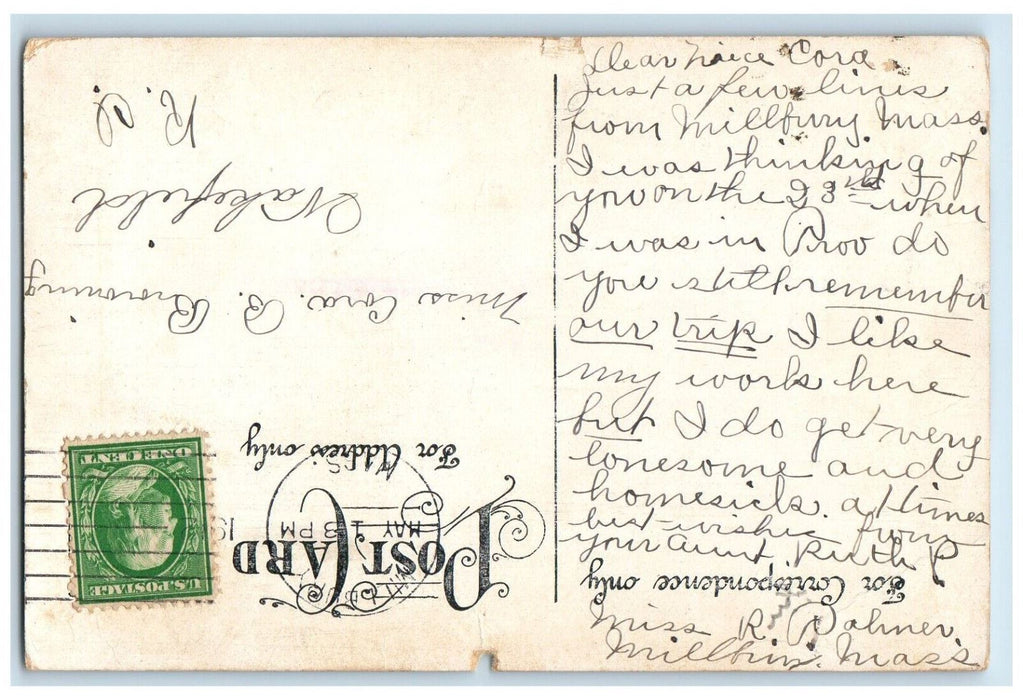1912 Crompton & Knowles Loom Works Building Worcester Massachusetts MA Postcard