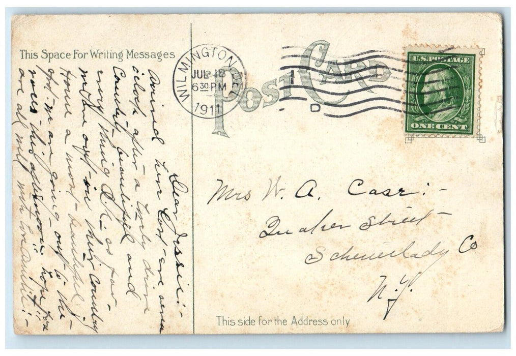 1911 New Castle County Work House Greenbank Wilmington Delaware DE Postcard