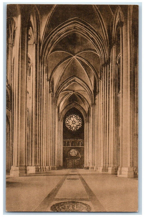 c1950's The Nave Looking West Cathedral St. John The Divine New York NY Postcard