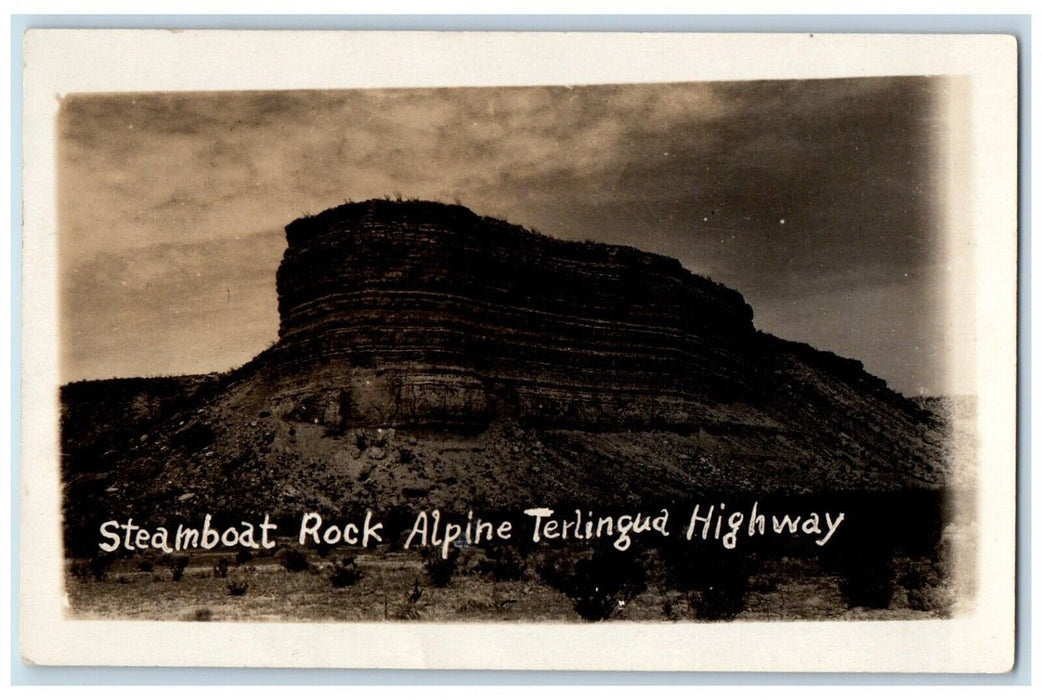 c1920s Steamboat Rock Alpine Terlingud Highway Washington WA RPPC Photo Postcard