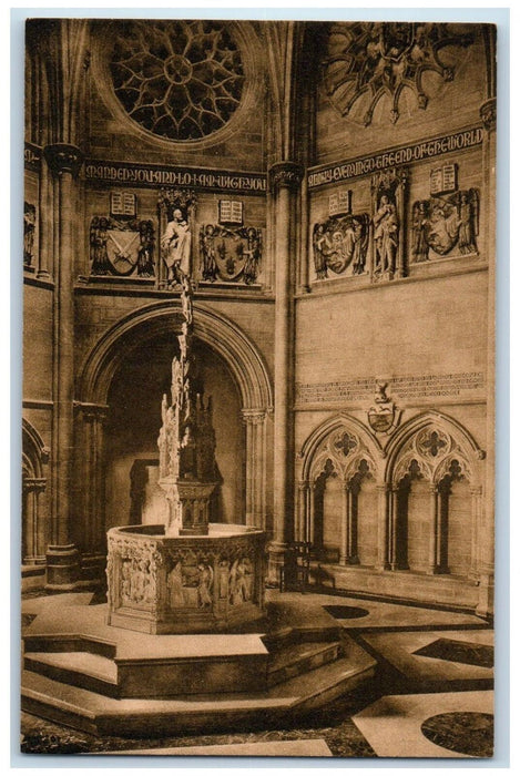 c1950's The Baptistry View Cathedral St. John The Divine New York NY Postcard