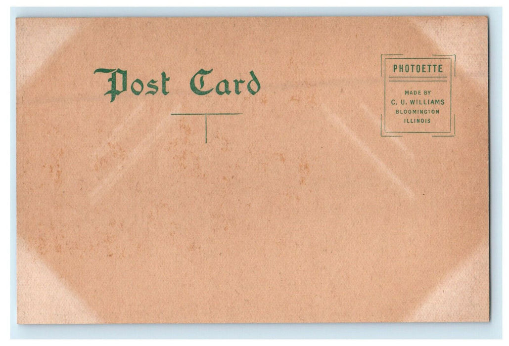 c1910s East Clinton Street, Frankfort Indiana IN Unposted Photoette Postcard