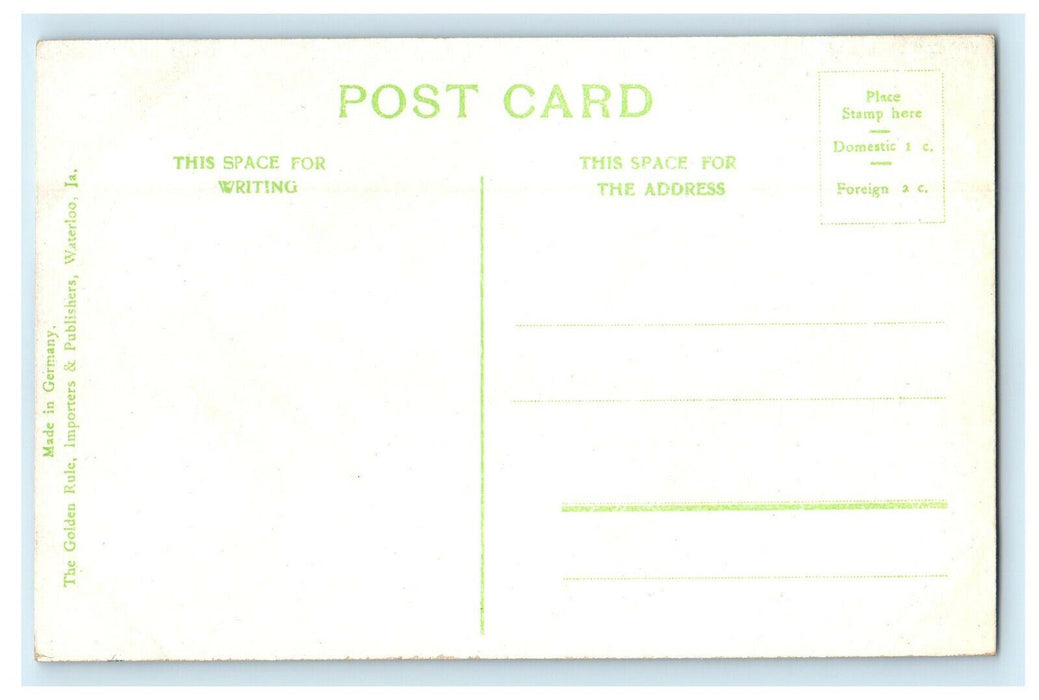 c1910s West Fourth Street, Waterloo, Iowa IA Antique Unposted Postcard