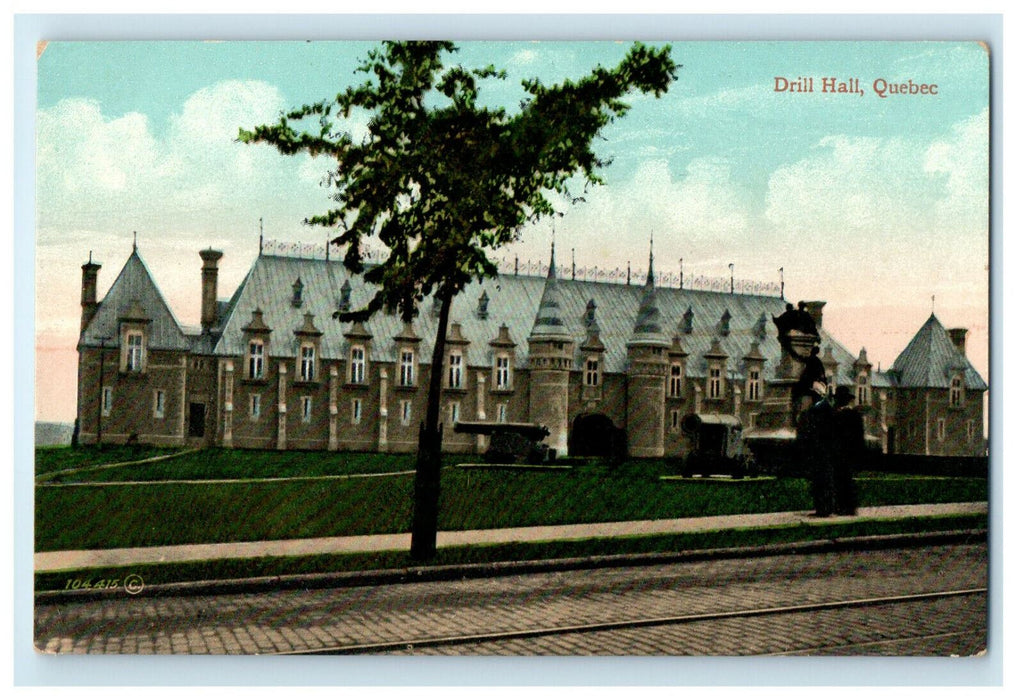 c1910 Drill Hall Quebec Canada CA Foreign V & Sons Unposted Postcard