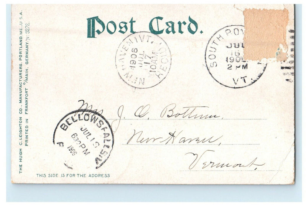 1906 South Royalton VT Winooski Gorge Near Winooski Vermont VT Postcard