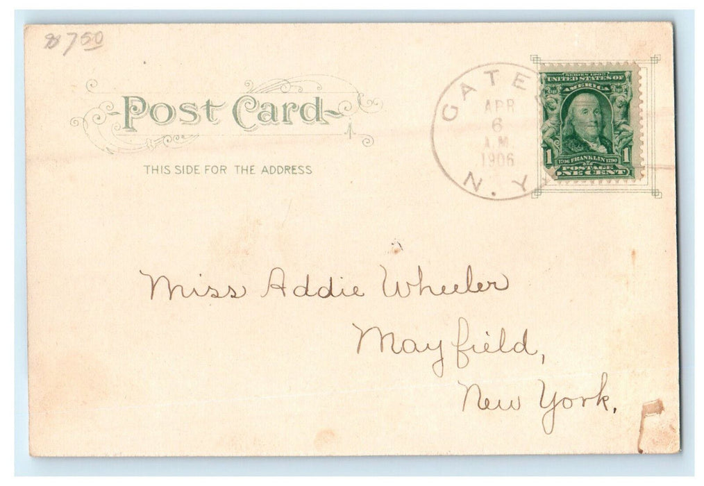 1911 Gates NY View at Eastern Wide Waters Rochester New York NY Postcard