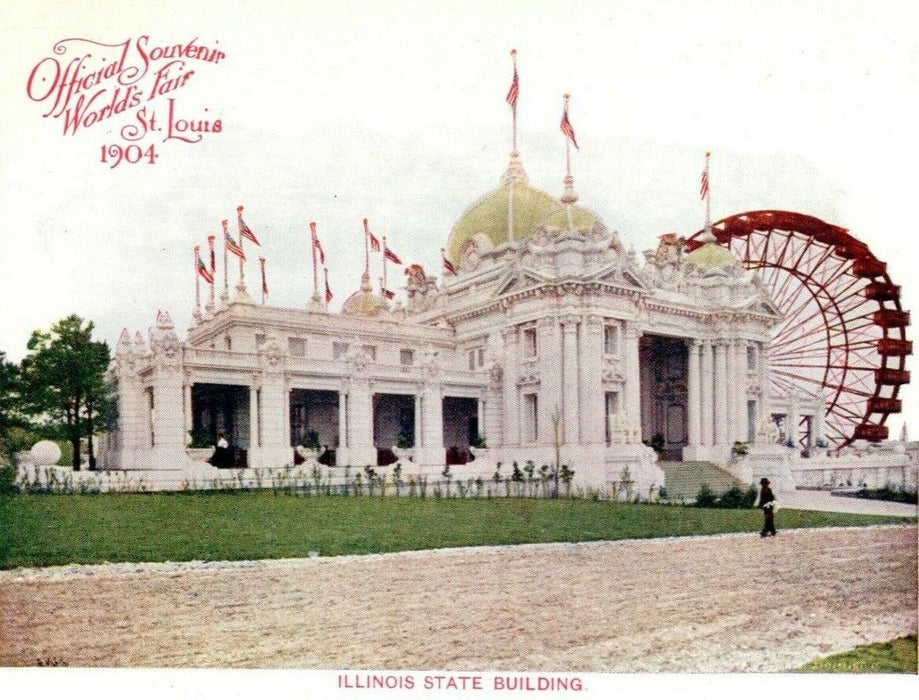 1904 Illinois State Building World's Fair St. Louis Unposted Antique Postcard
