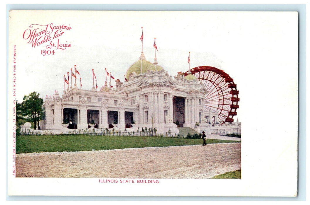 1904 Illinois State Building World's Fair St. Louis Unposted Antique Postcard