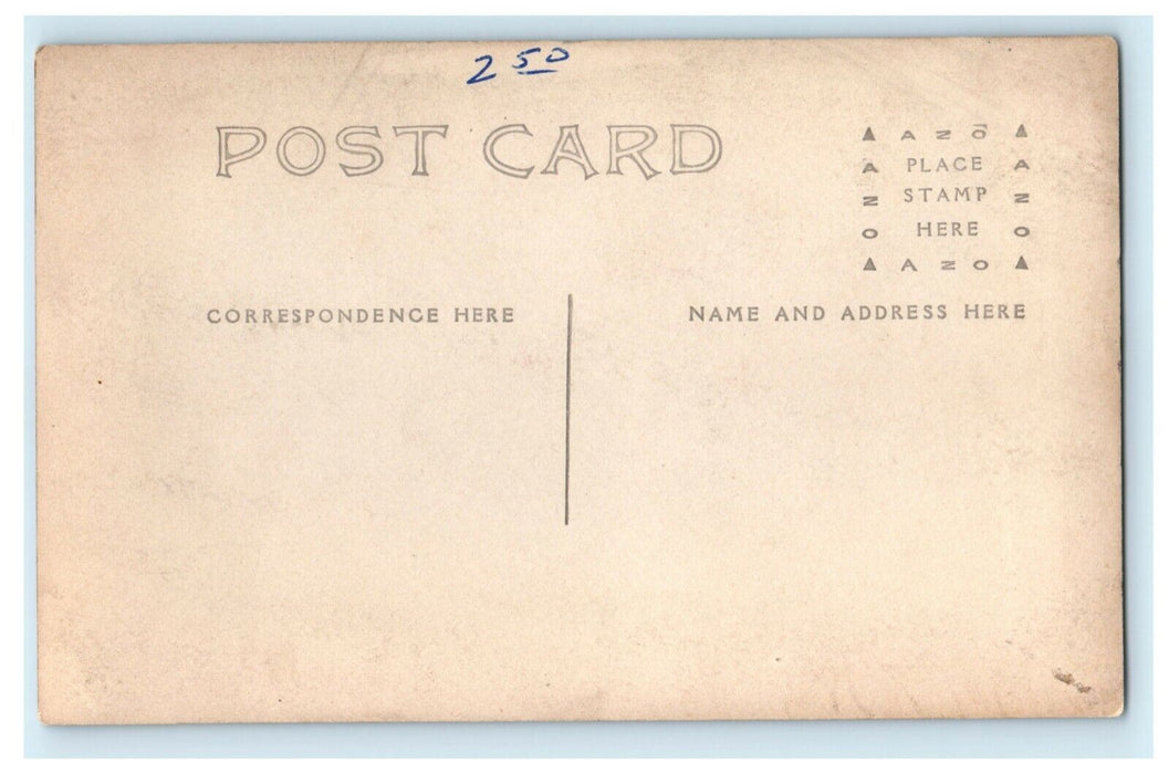 Buckingham Illinois c1910 RPPC Photo Shops Antique Postcard