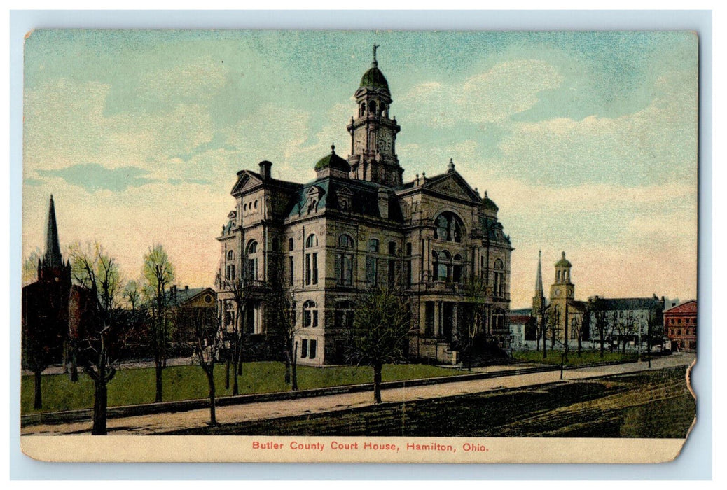 c1910 Butler County Court House Hamilton Ohio OH Unposted Antique Postcard