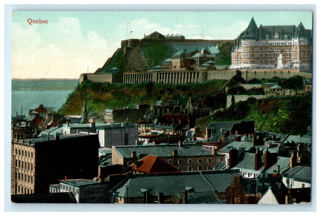 c1910s View of Buildings and Houses in Quebec Canada CA Foreign Postcard