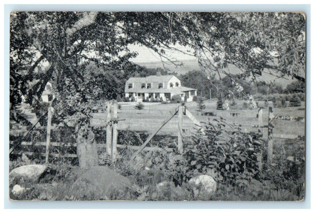 1952 High Tide Camden Maine ME Advertising Posted Vintage Postcard