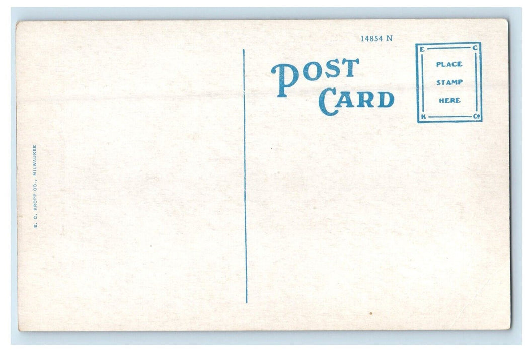 Huckins Hotel Building Cars Trolley Oklahoma City Oklahoma OK Vintage Postcard