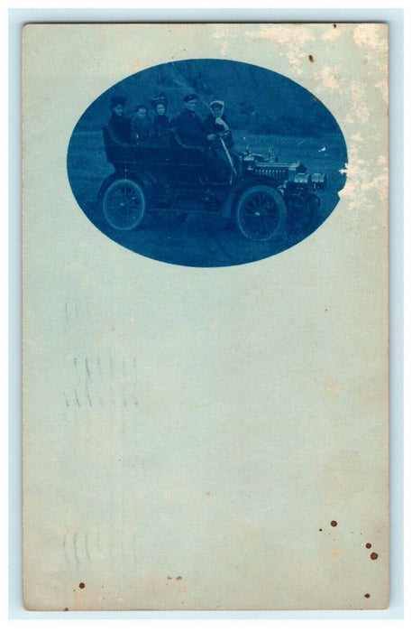 1908 Colorado Springs Classic Car Family Photo RPPC Photo Antique Postcard